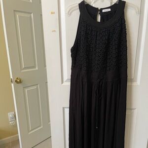 Calvin Klein Black Sleeveless maxi dress 2x